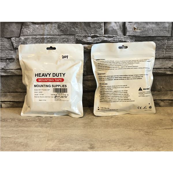 Lot of 2 - Heavy Duty Mounting Tape - Brand New