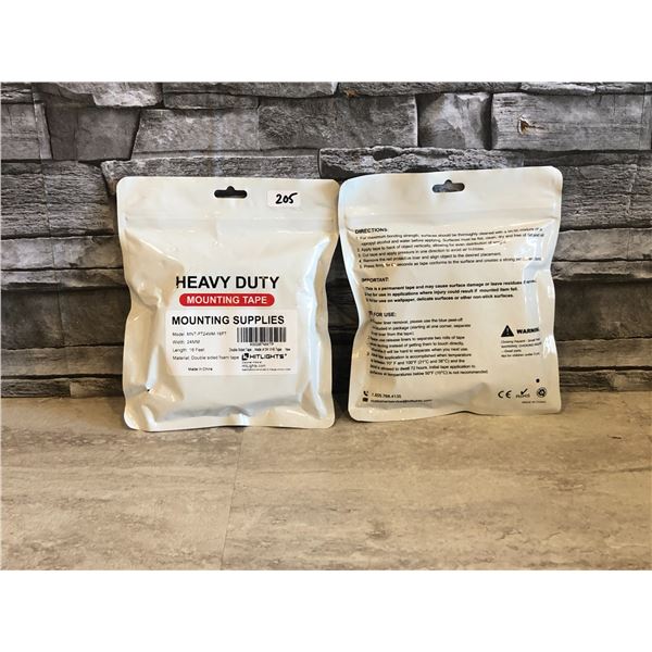 Lot of 2 - Heavy Duty Mounting Tape - Brand New