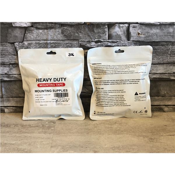 Lot of 2 - Heavy Duty Mounting Tape - Brand New