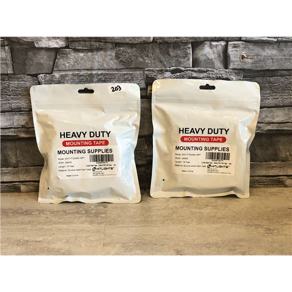Lot of 2 - Heavy Duty Mounting Tape - Brand New
