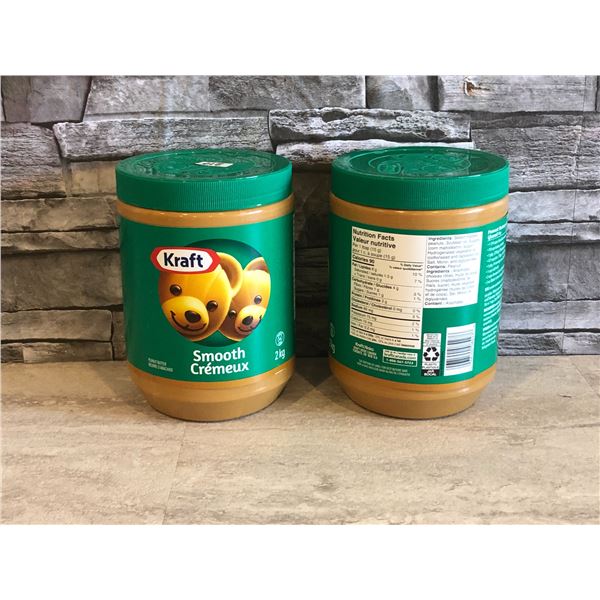 Lot of 2 - Kraft Smooth Peanut Butter 2 Kg BB Aug 28 2025 - Brand New