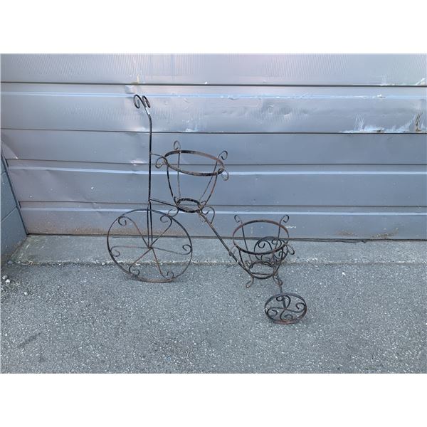 Steel Dual Flower Pot Garden Decoration