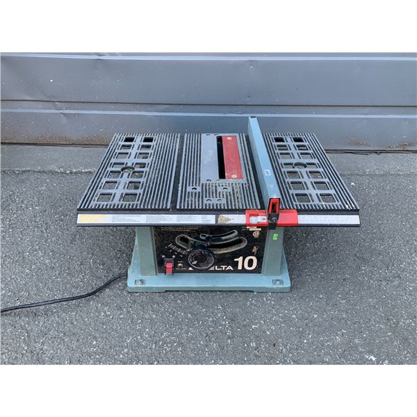 Delta 10-inch Table Saw -Model #: 31-225C Tested