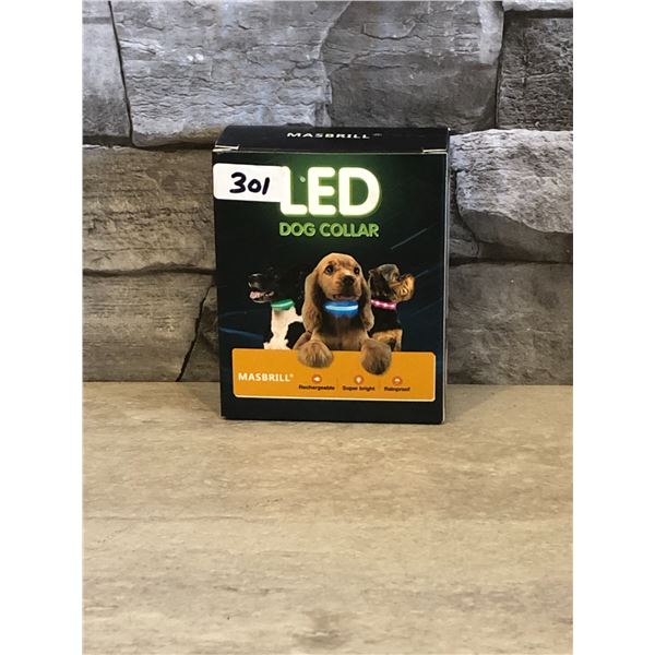 LED Dog Collar - Size Small - Light Pink - Brand New