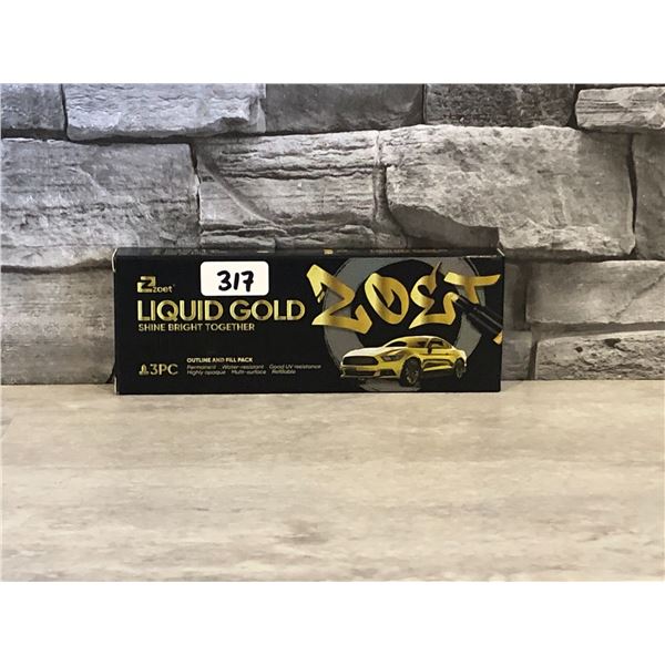 Zoet Liquid Gold Shine Bright Together Outline And Fill 3Pcs - Brand New