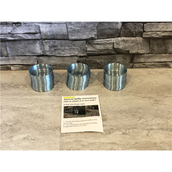 Metal Squirrel Baffle - 3 Pcs - Brand New