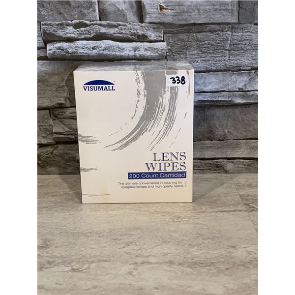 Visumall Lens Wipes 200 Count - Brand New