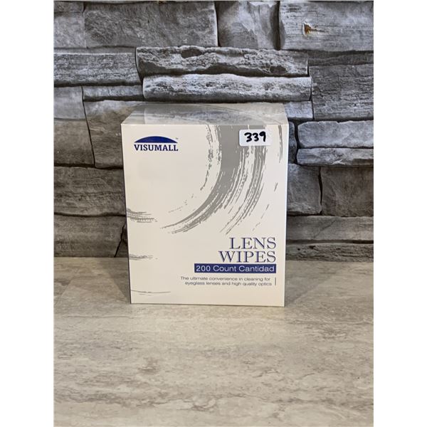 Visumall Lens Wipes 200 Count - Brand New