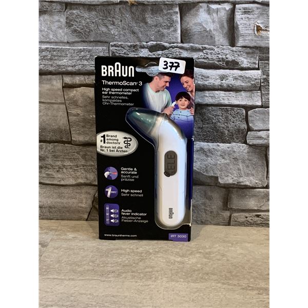 Braun ThermoScan 3 Product #:IRT 3030 - Brand New