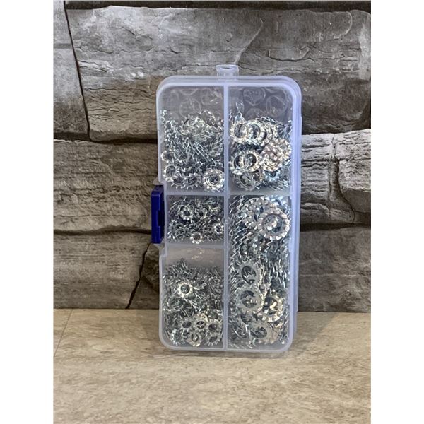 External Tooth Lock Star Washer - Assorted Sizes - 700 Pcs - Brand New
