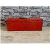 Image 7 : Red Metal Tool Box with Assorted Tools - 19"W x 6H x 6D