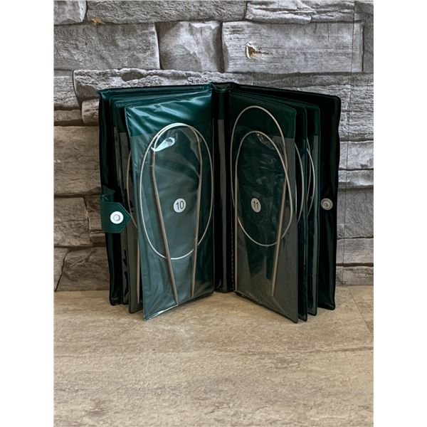 Circular Knitting Needles - Stainless Steel - 11 Pcs - Brand New