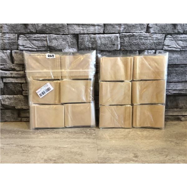 Lot of 2 - Tea Bags - Made with 100% Natural Wood Pulp Paper Material - 300 Pcs - Brand New