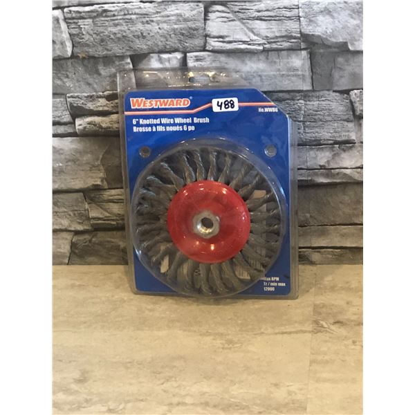 Westward Knotted Wire Wheel Brush Model #: WWB6 - 6" - Brand New