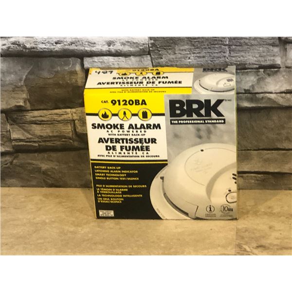 BRK Smoke Alarm - Model #: 9120BA - Powered with Battery Back-Up - Brand New