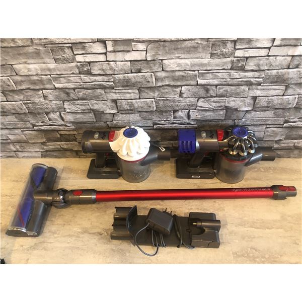 Lot of 2 - Assorted Dyson Vacuum Parts ( 1 x V7 & 1 x V8) - Attachments Missing - Not Tested