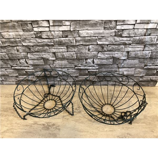 Set of 2 Plant Hangers - 14" Diameter x 6.5"H