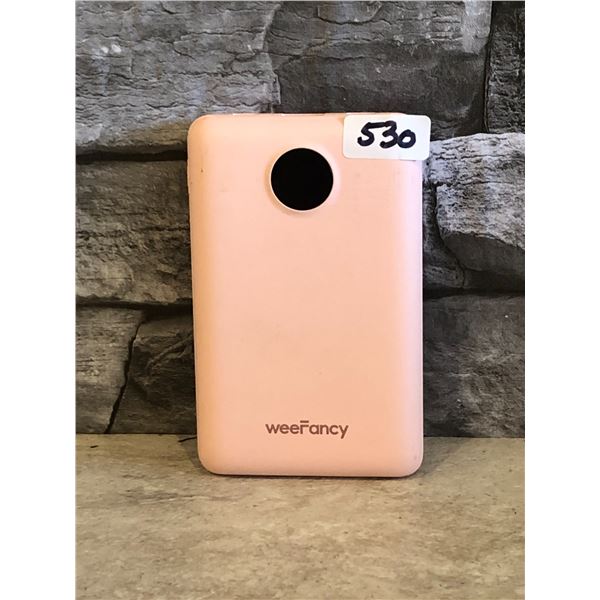 weeFancy Power Bank - Model #: VT103C - 10000mAh - Pink - Brand New