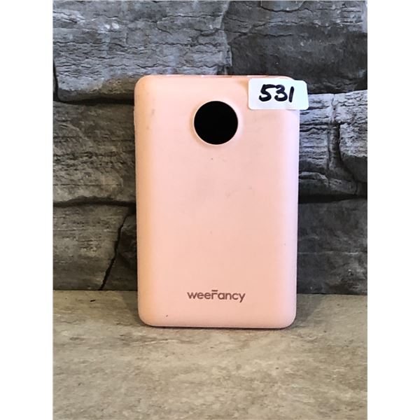 weeFancy Power Bank - Model #: VT103C - 10000mAh - Pink - Brand New