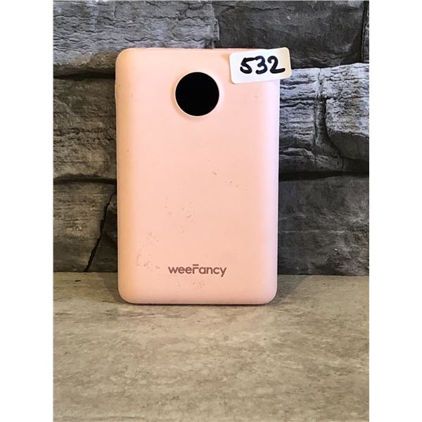 weeFancy Power Bank - Model #: VT103C - 10000mAh - Pink - Brand New