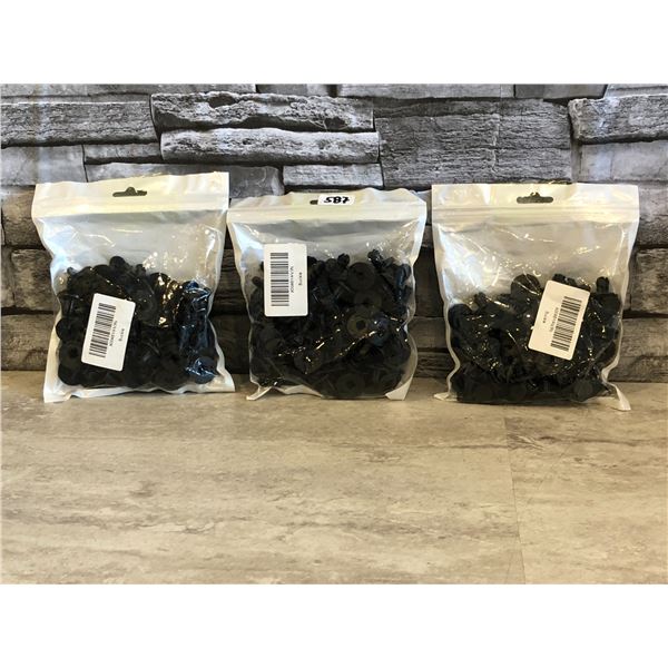 Lot of 3 - Cowl Bumper & Fender Liner Push Clips - 50 Pcs per Pack - Brand New