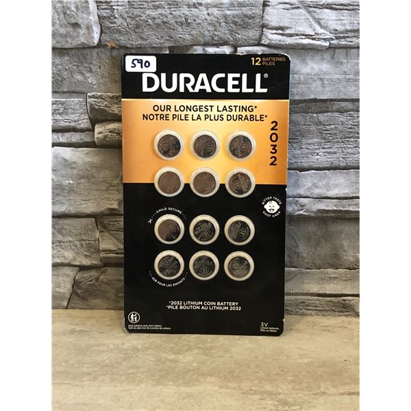 Duracell - 2032 Lithium Coin Batteries - 12 Pack - Brand New