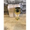 Image 2 : Set of 2 - Wine Glasses - Gold Coloured  - Brand New