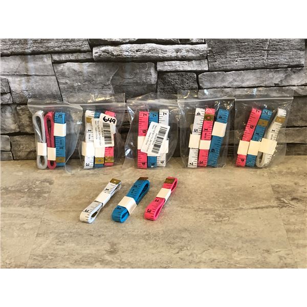 Lot of 6 - Measuring Tapes - 3 per Pack - Brand New