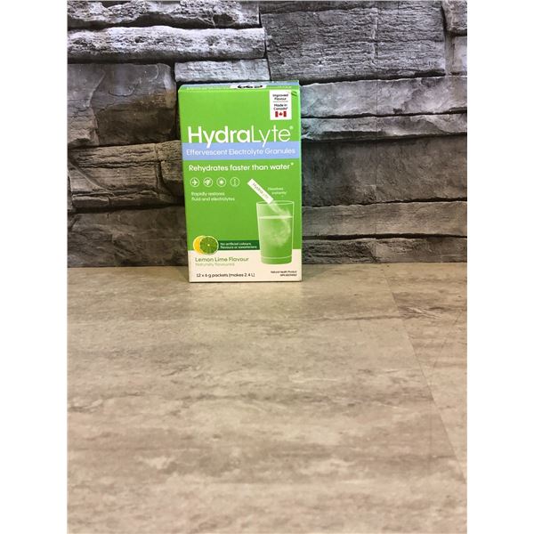 Hydralyte Electrolyte Granules - Lemon Lime Flavoured - 12 x 6g Packets - BB AUG 2026 - Brand New