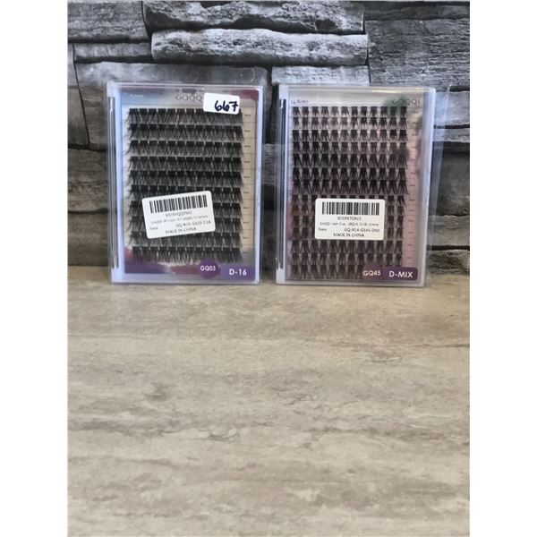 Lot of 2 - DIY Lash Clusters - 1 x D-16, 1 x D-Mix - Brand New