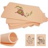 Image 1 : 3MM Reusable Tattoo Practice Skin - Double-Sided Silicone Sheets - 8 Pack (19x14cm) - 3MM Thick - Br