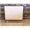 Image 1 : Clear Acrylic Sign Holder 11x 8.5 Horizontal Double Sided Gold Frame - Brand New