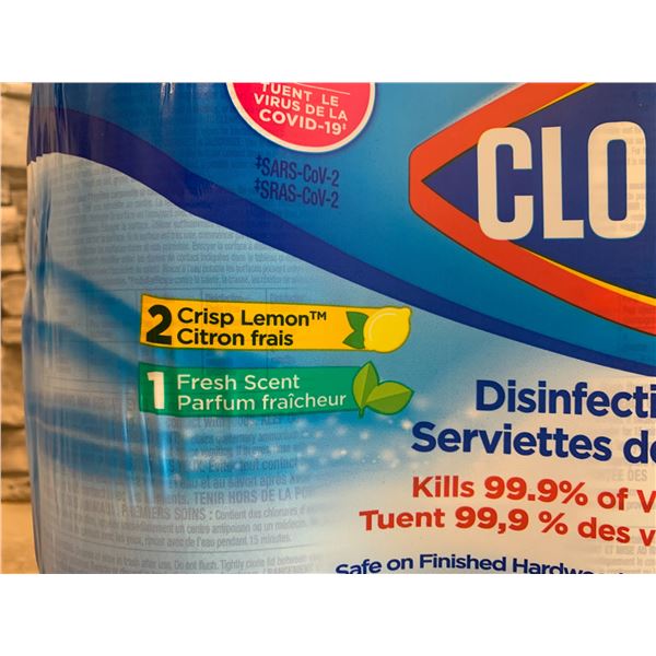 Clorox Disinfecting Wipes 3 Pack 225 Wipes 2 Crisp Lemon 1 Fresh Scent - Brand New