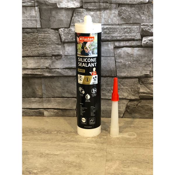 Xfasten Silicone Sealant - Black - 300mL - Brand New