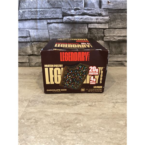 Protein Pastry Legendary Foods - Chocolate Cake Flavoured - 20g Protein - 10 x 61g BB: 12/30/2025 - 