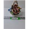 Image 1 : Porcelain Capodimonte Weaved Basket of Flowers - Made in Italy - 6.5" x 5"
