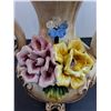 Image 3 : Capodimonte Italian Porcelain Vase 12" High