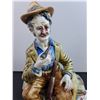 Image 4 : Capodimonte Italian Porcelain "Pheasant Hunters" Table Ornament - 11" Tall