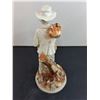 Image 2 : Capodimonte Italian Porcelain "Travelling Boy" Table Ornament - 11" Tall