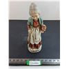 Image 1 : Fine Italian Porcelain "Old Woman" Table Ornament - 12" Tall