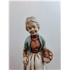 Image 4 : Fine Italian Porcelain "Old Woman" Table Ornament - 12" Tall