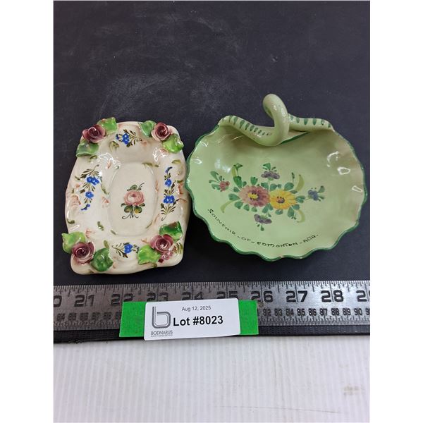 (2) Ceramic Trinket Dishes