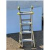 Image 2 : **'World's Greatest' Adjustable Ladder 7-17 Ft Tall x 2 Ft. Wide, Cannot Ship