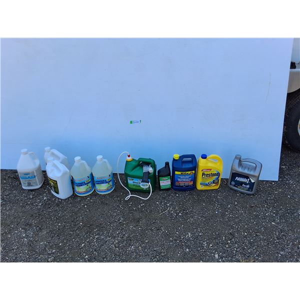 **Chemicals Lot- Citronella Lamp Oil, Weed B Gon, Thompson Driveway Cleaners, Misc. Cannot Ship