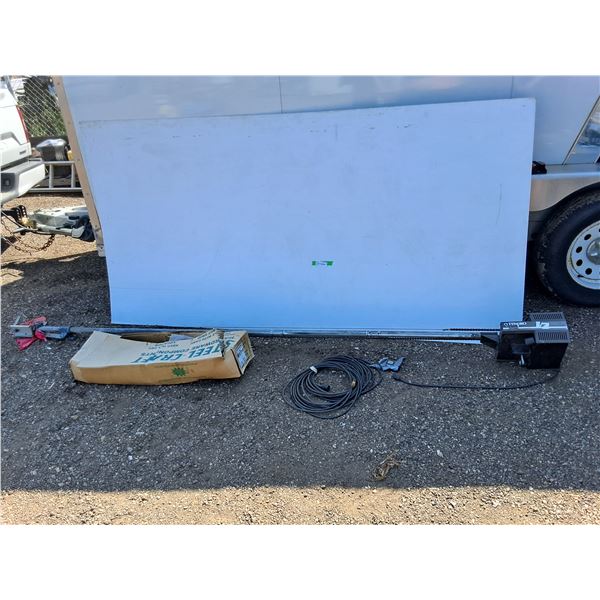 **Tenpro 126" Long Garage Door Opener, Brackets, Remote & Cord- As Is, Cannot Ship