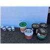 Image 1 : **(6) Container of Spackling Compound, Water Treatment/Proofing Buckets, Concrete/Driveway Glaze
