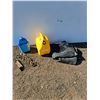 Image 1 : **5 Gallon Jerry Can, 77" Chain & Tarp 123" x 71.5", Cannot Ship