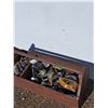 Image 2 : **Wooden Tool Box & Plumbing/Pipe  Hardware- 25.5" x 11" x 15"- CANNOT SHIP