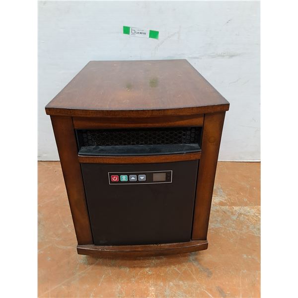 *Twin Star 120V Wooden Heater with Wheels- Working 13.5" x 17.5" x 20", Cannot Ship