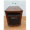 Image 1 : *Twin Star 120V Wooden Heater with Wheels- Working 13.5" x 17.5" x 20", Cannot Ship